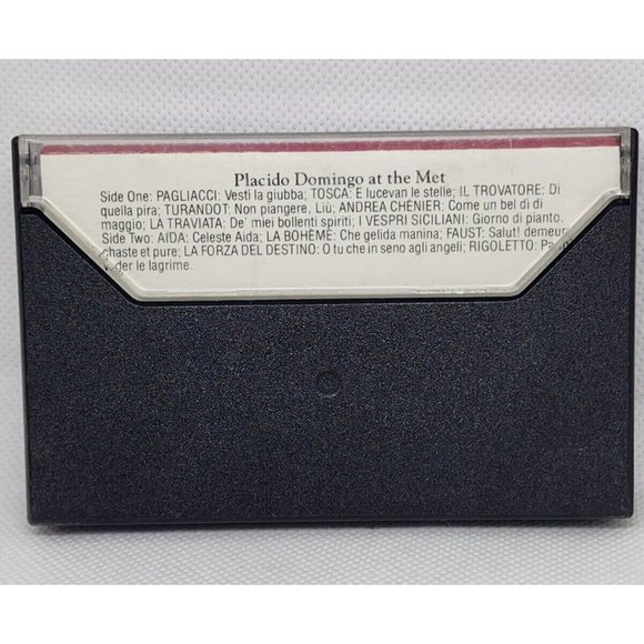 Tape Placido Domingo Great Artists At The Met 1980 Cassette Met Records Cassette - Picture 3 of 7